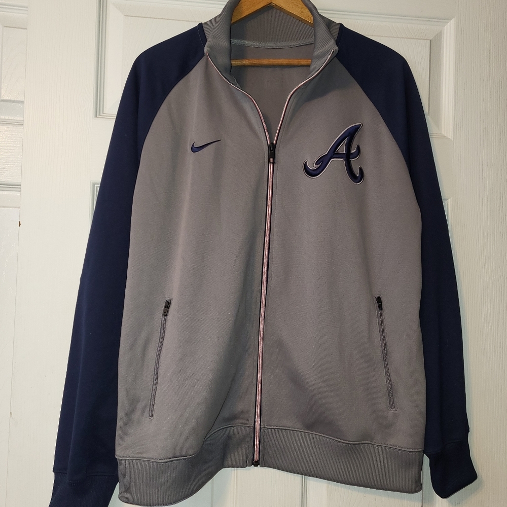 Nike X Atlanta Braves Track Jacket Men's‎ Size Large
